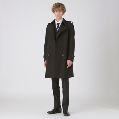 Black label crestbridge チェック トレンチコート