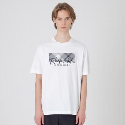 チェック ロゴ カットソー tシャツ クレストブリッジ ブラックレーベル