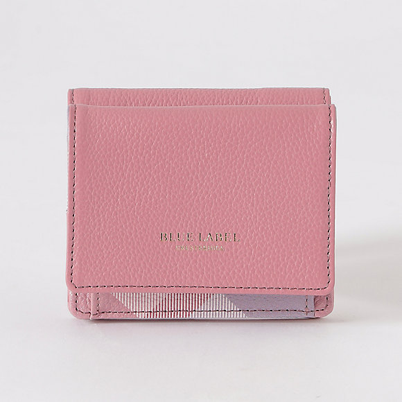新品❗️ バーバリー ブルーレーベル カラーレザー二つ折り財布