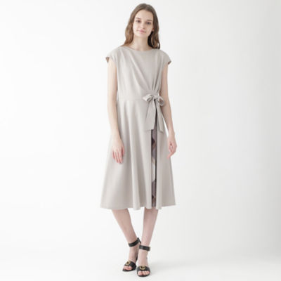 Blue Label Crestbridge ﾌﾞﾙｰﾚｰﾍﾞﾙ ｸﾚｽﾄﾌﾞﾘｯｼﾞ ドレス モックロディーシルケットワンピース ブルーレーベル ブラックレーベル クレストブリッジ オフィシャルサイト