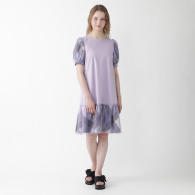 Blue Label Crestbridge ﾌﾞﾙｰﾚｰﾍﾞﾙ ｸﾚｽﾄﾌﾞﾘｯｼﾞ ドレス 美人百花コラボ コンパクトクリアーポンチワンピース ブルーレーベル ブラックレーベル クレストブリッジ オフィシャルサイト